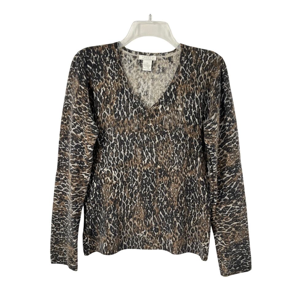 Tweeds Cashmere Sweater Animal Print